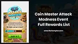 Coin Master Attack Madness Event Rewards List