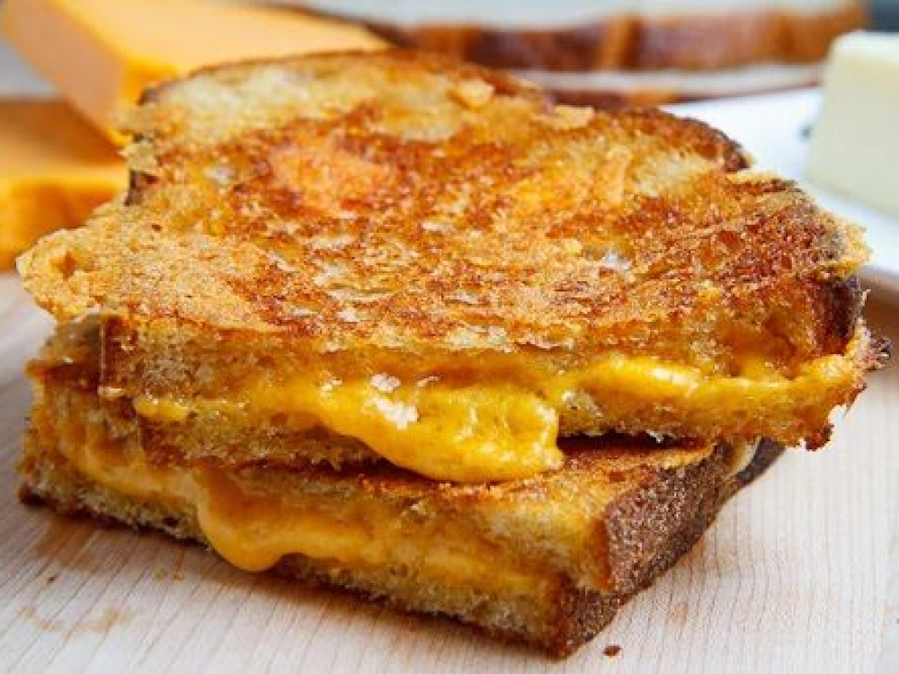  Grilled Three-Cheese Sandwich